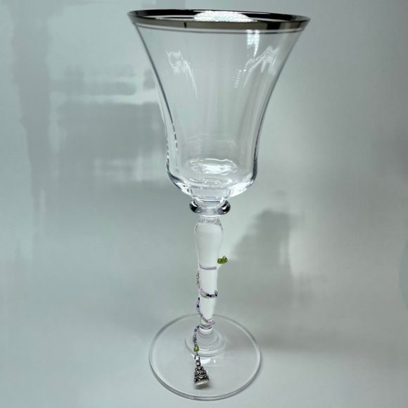 Twisted wrap around Wine Charms Great for Weddings, Gifts - Picture 2 of 5